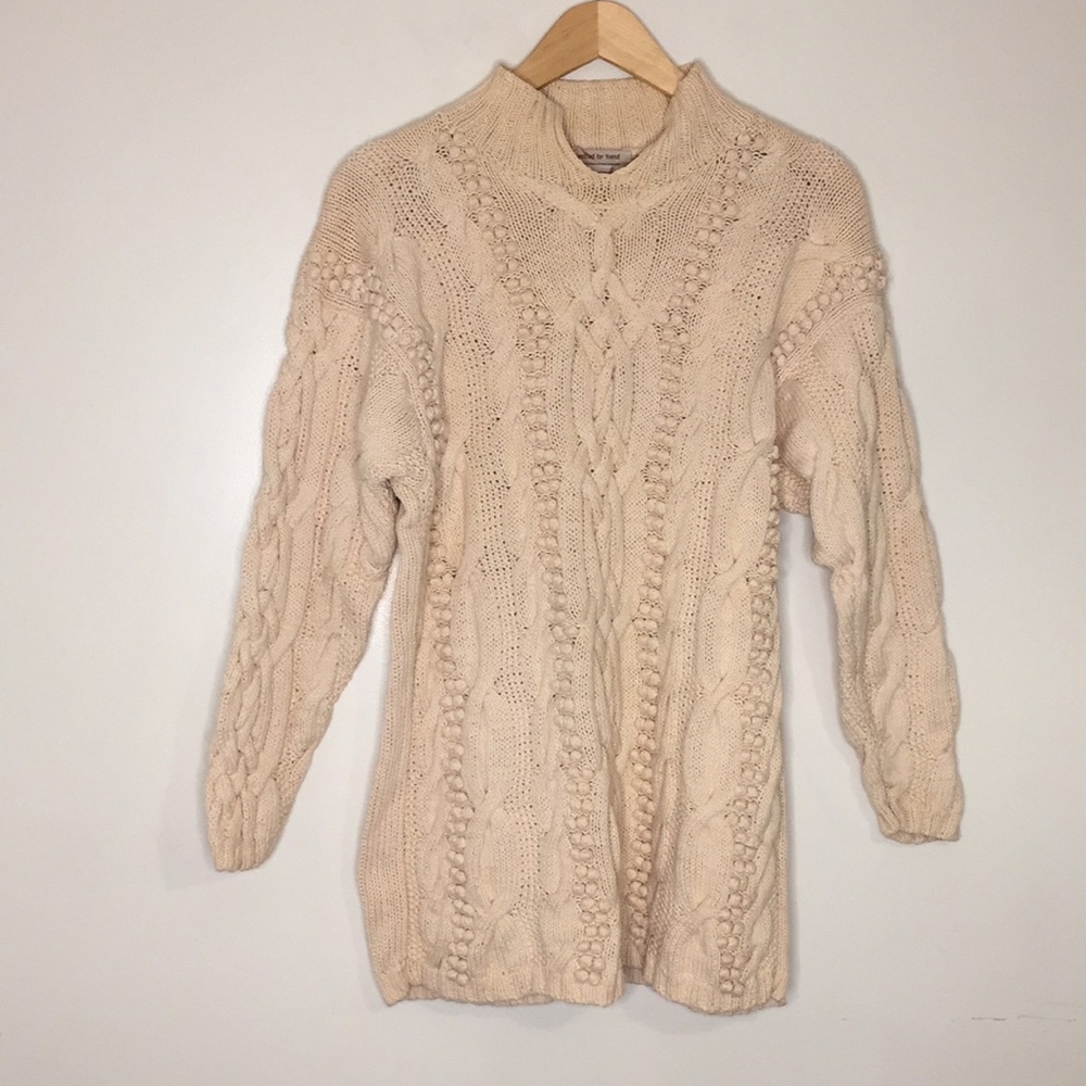 Lauren Hansen Sweater. Hand Knitted. Size M